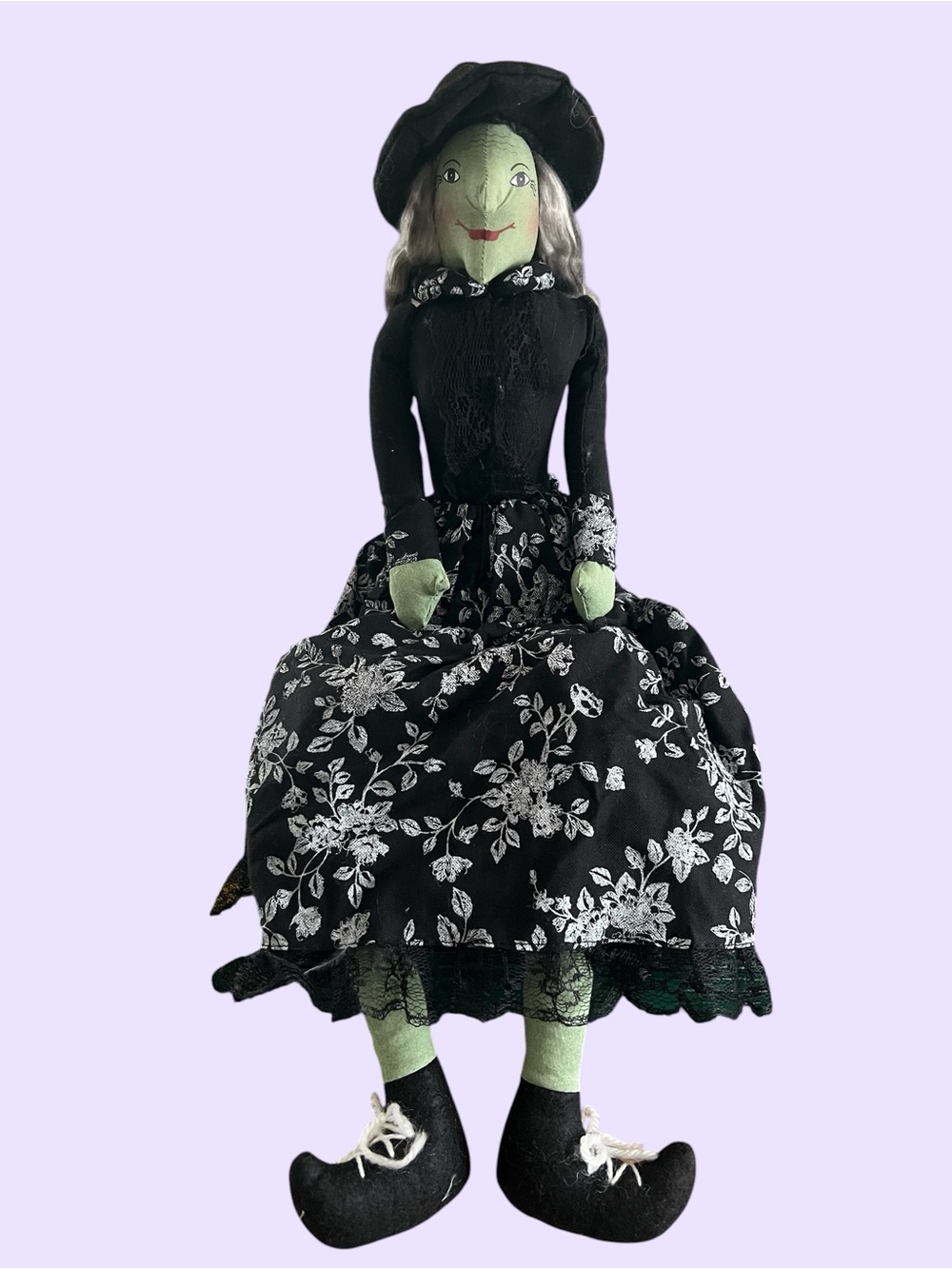 Green Witch Shelf-Sitter Doll Decor Halloween